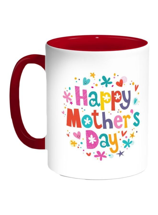 RYN Happy Mother'S Day Printed Coffee Mug White/Red/Green