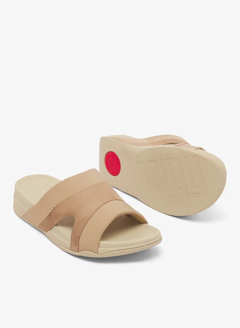 Fitflop Faded Sand Freeway III Slides for Men | Best Price UAE