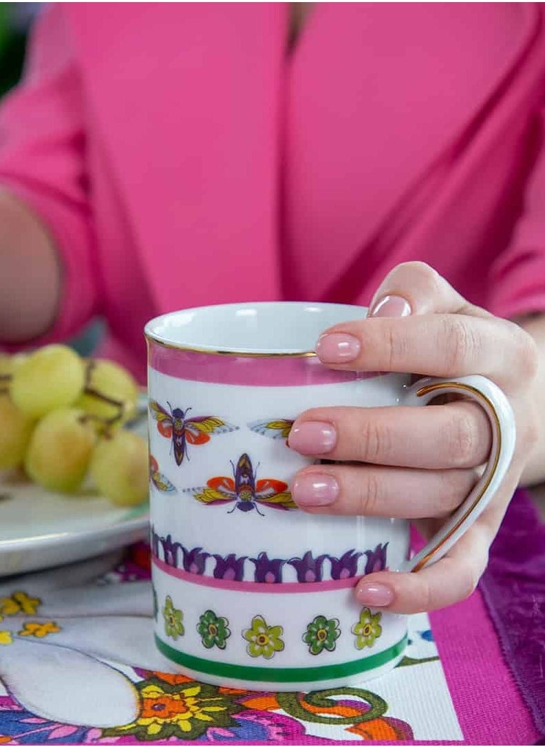 Baci milano - Porcelain Mug 8.5x10.5 cm Amazzonia Pink Baci Milano - Image 1