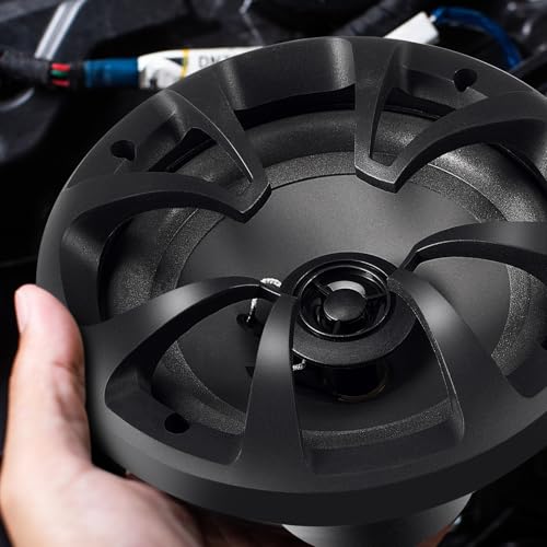 Datanly 2 Pairs 2-Way Coaxial Car Audio Speakers Full Range Speakers with Powerful Sound and Easy Installation Enhanced Bass Response Black Car Loudspeaker (6.5") - Image 5