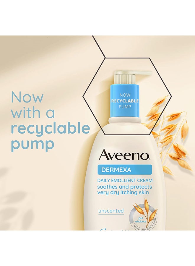 Aveeno Daily Emollient Cream, Dermexa, Soothing Triple Oat Complex and Ceramides, helps to strengthen the skin's natural barrier and helps improve the skin’s natural microbiome, 500ml - Image 5
