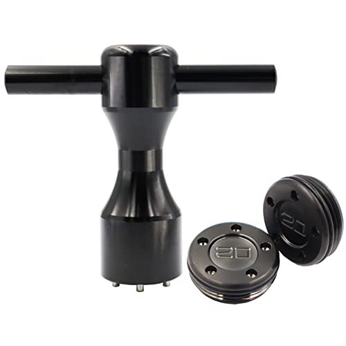 LEZHISNUG 1 Pair 2pcs 20g Golf Custom Putter Weights with black Wrench Kit Compatible with Titleist Scotty Cameron Putters; 20g Golf Club Putter Golf Weights Tool - Image 1