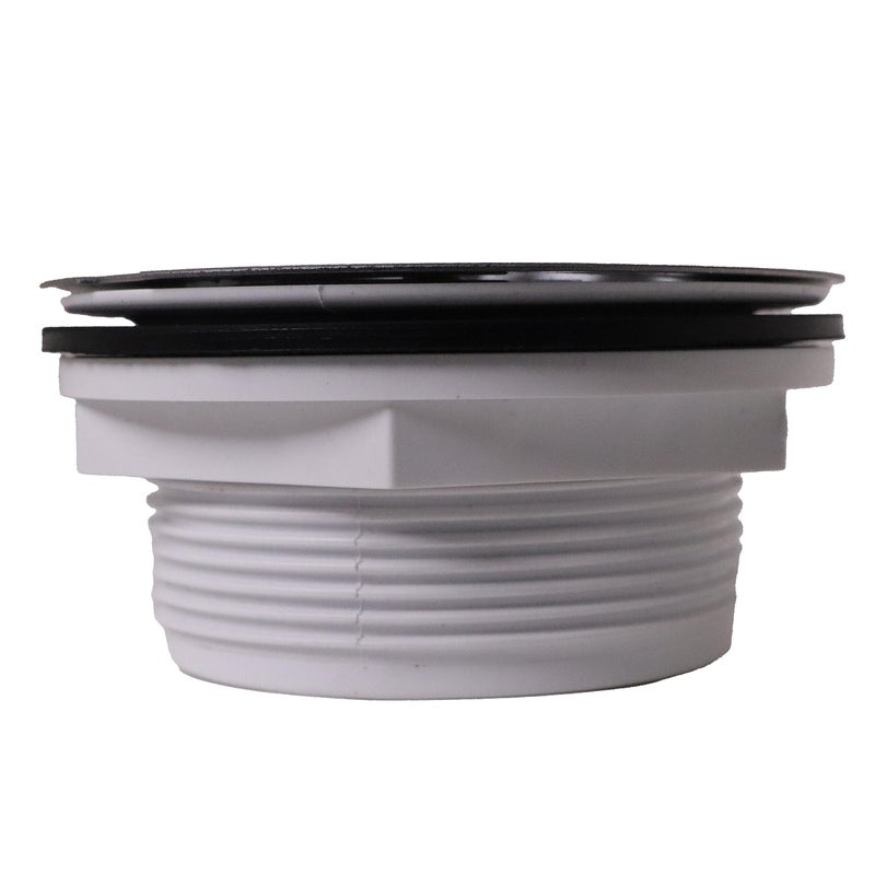 ويست براس Westbrass D206P-07 2 بوصة استنزاف دش مضغوط من مادة PVC مع غطاء شبكي دائري 4-1/4 بوصة من النيكل الساتان - Image 5