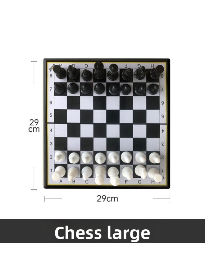 لعبة الشطرنج الطائرة المغناطيسية القابلة للطي المصنوعة من البلاستيك الصديق للبيئة والمحمولة للأطفال والآباء والأطفال