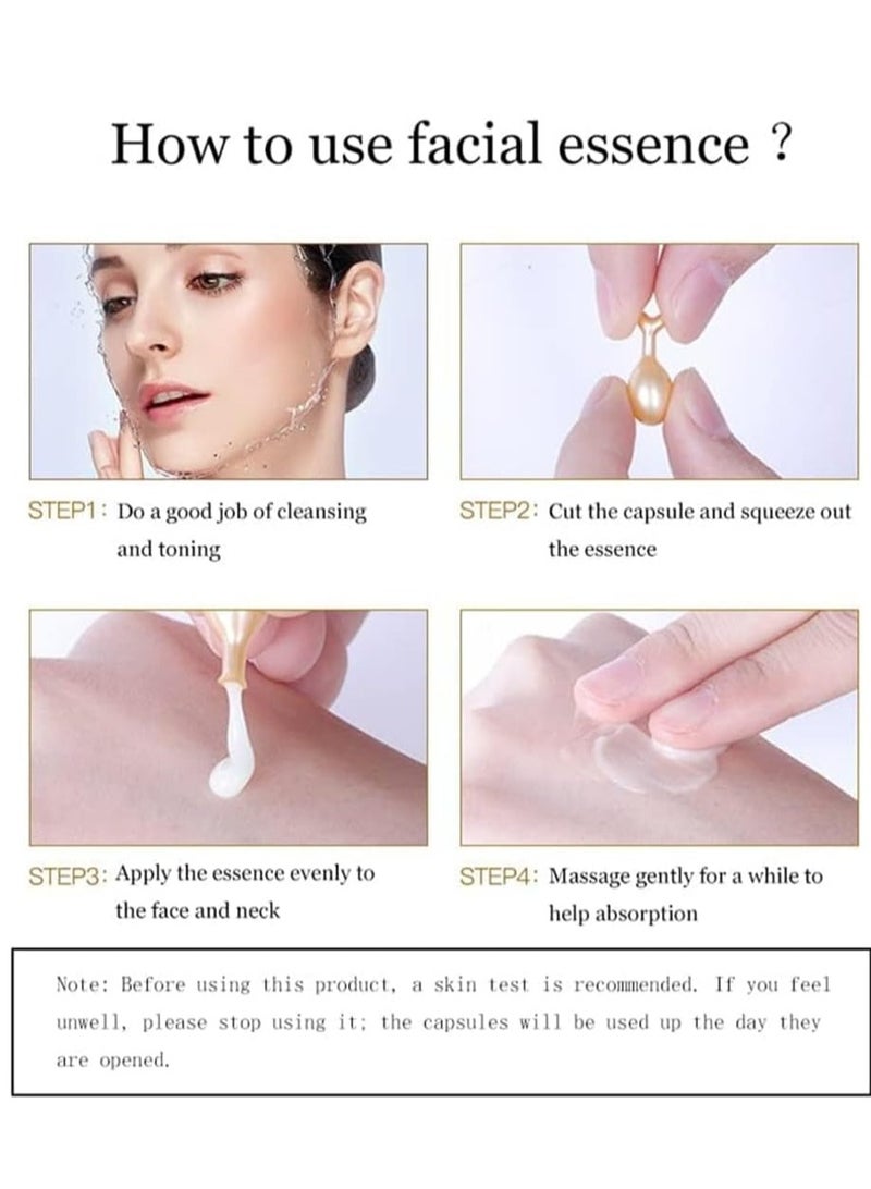 YZKMSKIN Nourishing Anti-Aging Night Serum, Vitamin E Face Serum for Dark Spots, Wrinkle Reduction & Skin Brightening, Face Serum for Women 30PCS - Image 2