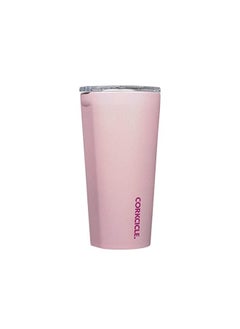 CORKCICLE كوب يونيكورن ماجيك المصنوع من الفولاذ المقاوم للصدأ بسعة 16 أونصة مع غطاء، حلوى قطنية  - Image 2