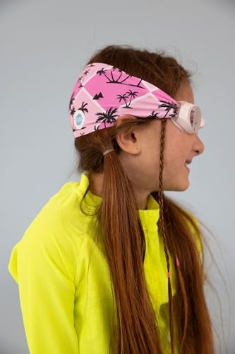 Splash Place KIDS SWIM GOGGLES with Fabric Strap - MALIBU |Tangle-Free, Swimming Goggles for Kids, Comfy Fabric Strap Goggles - Image 4