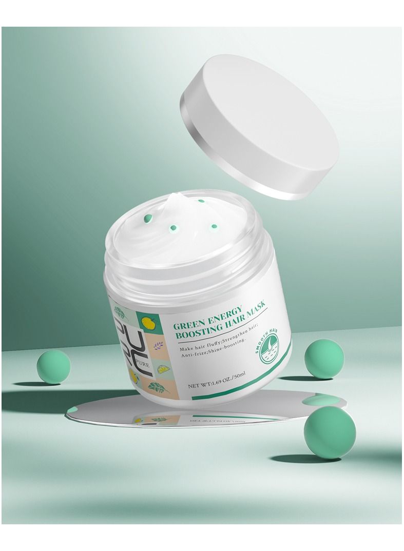 PURC قناع الكيراتين للشعر لإصلاح الشعر الجاف والتالف وترطيب وتنعيم فروة الرأس وعلاجات العناية بالشعر 50 مل - Image 1