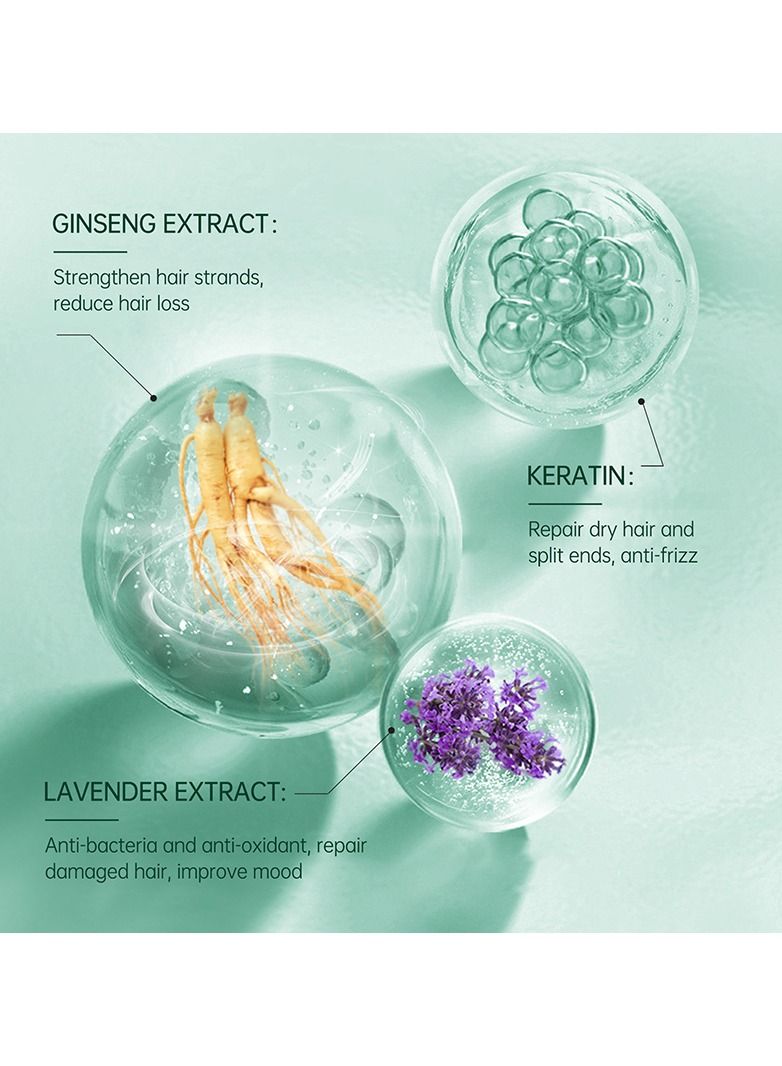 PURC قناع الكيراتين للشعر لإصلاح الشعر الجاف والتالف وترطيب وتنعيم فروة الرأس وعلاجات العناية بالشعر 50 مل - Image 3