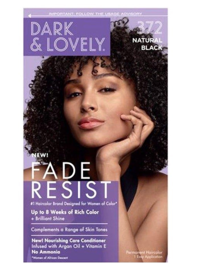 SoftSheen-Carson صوف شين-كارسون دارك آند لوفلي صبغة شعر دائمة لون أسود طبيعي، 372