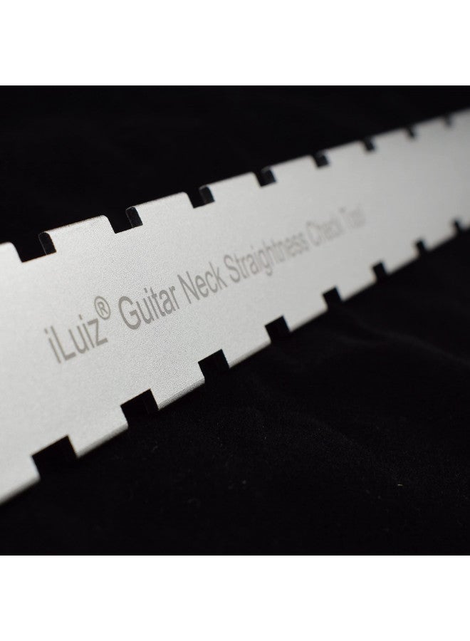 iLuiz iLuiz Guitar Neck Notched Straight Edge Luthiers Tool for Gibson Fender and Most of Guitar Fretboard and Frets - Image 3