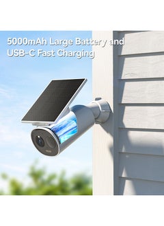 IMOU 2K Security Camera,3MP Wi-Fi Battery Camera,Cell 3C All in One With Solar Panel Wireless Outdoor Camera,2.4 GHz,Full-Color Night Vision,Home CCTV Camera 5000mAh Rechargeable Battery Two-way Audio Support SD Card up to 256GB  - Image 4