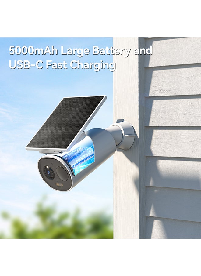 IMOU - 2K Security Camera,3MP Wi-Fi Battery Camera,Cell 3C All in One With Solar Panel Wireless Outdoor Camera,2.4 GHz,Full-Color Night Vision,Home CCTV Camera 5000mAh Rechargeable Battery Two-way Audio Support SD Card up to 256GB - Image 1