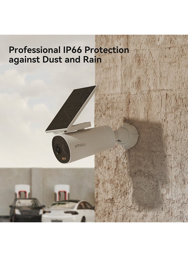 IMOU - 2K Security Camera,3MP Wi-Fi Battery Camera,Cell 3C All in One With Solar Panel Wireless Outdoor Camera,2.4 GHz,Full-Color Night Vision,Home CCTV Camera 5000mAh Rechargeable Battery Two-way Audio Support SD Card up to 256GB - Image 1