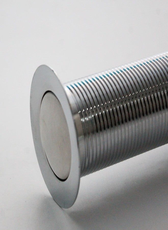 New Ware Stainless Steel Waste Coupling Stopper 5 Inch | Full Thread Sink Drain with Brass Fittings for Wash Basin - Image 2
