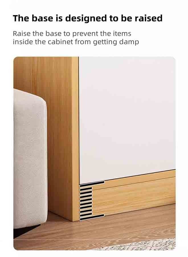 خزانة تخزين حديثة ، خزانة تخزين الدرج ، خزانة تخزين ، تخزين مغلق متعدد الدرج ، مناسب لغرفة المعيشة ، غرفة النوم وخزانة المطبخ ، 100 سم × 34 سم × 94 سم. - Image 5