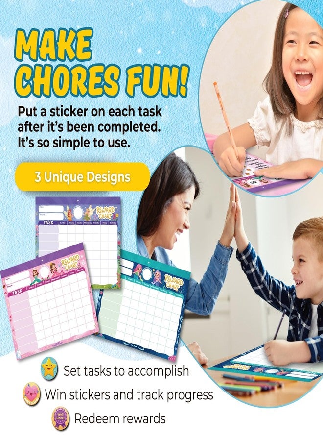 Gooji Princess Reward Chart for Kids - Motivational Chore Chart for Kids, Behavior Chart for Kids at Home, Sticker Chart - Perfect for Encouraging Good Habits, Learning, and Responsibility - Image 5