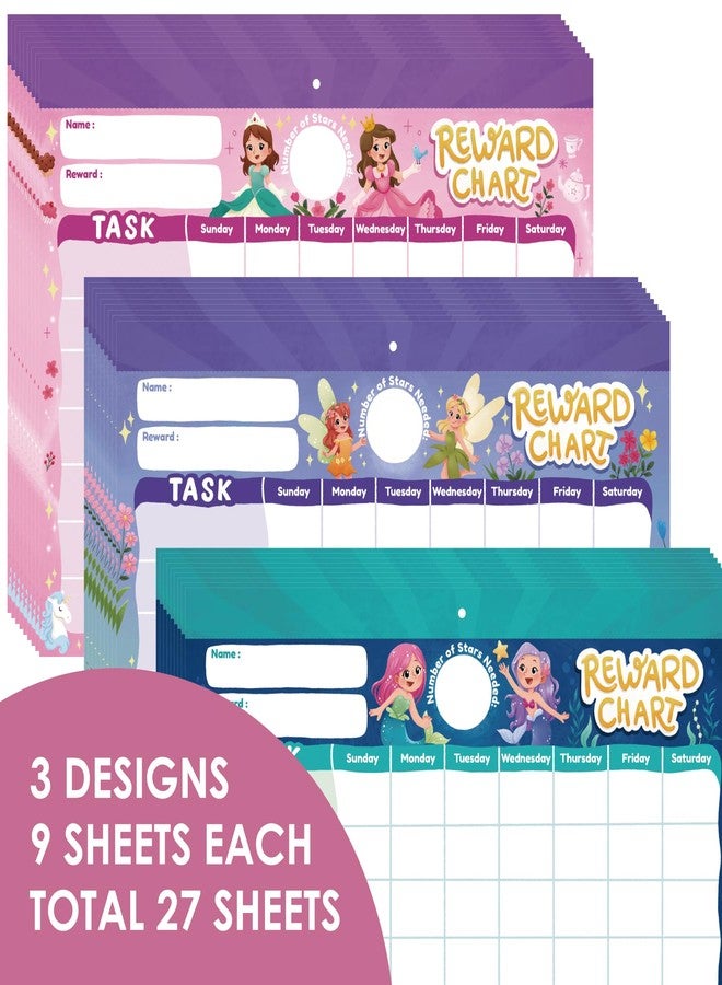 Gooji Princess Reward Chart for Kids - Motivational Chore Chart for Kids, Behavior Chart for Kids at Home, Sticker Chart - Perfect for Encouraging Good Habits, Learning, and Responsibility - Image 3