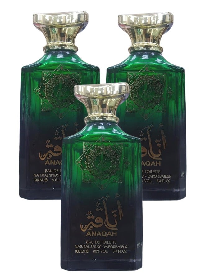 naim 3 Pieces Anaqah Perfume For Women 100ml EDT - Image 1