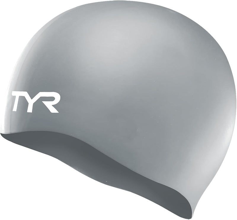 TYR Adult Wrinkle Free Silicone Swim Cap for Drag Reduction and Hair Protection - Image 1