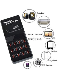 KASTWAVE USB Charger 12 Port USB Desktop Hub Wall Charger Charge All Your Devices with Ease for Smartphone Tablets  - Image 5