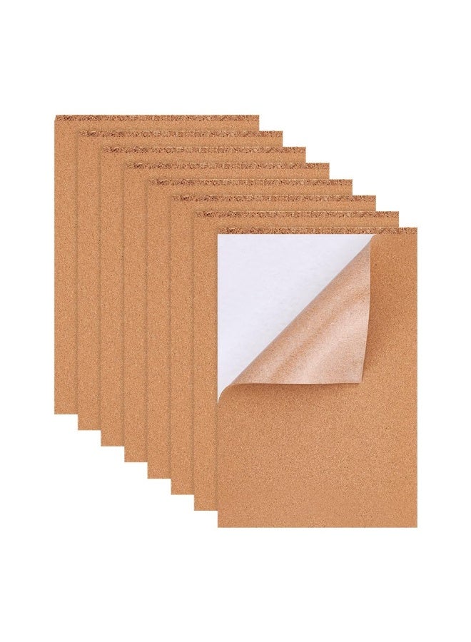Benecreat 8 Pack 8.3  X 11.8  Self-Adhesive A4 Size Cork Sheets 2Mm Thick  Rectangle Insulation Cork Backing Sheets For Coaster  Wall Decoration  Party And Diy Crafts Supplies - Image 1