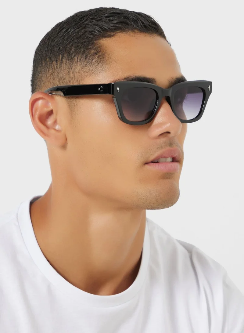 Seventy Five Casual Gradient Lens Wayfarer Sunglasses