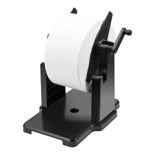 MUNBYN External Rolls Label Holder 2 in 1 FanFold Stack Paper Holder for Desktop Thermal Label Printer - Image 1