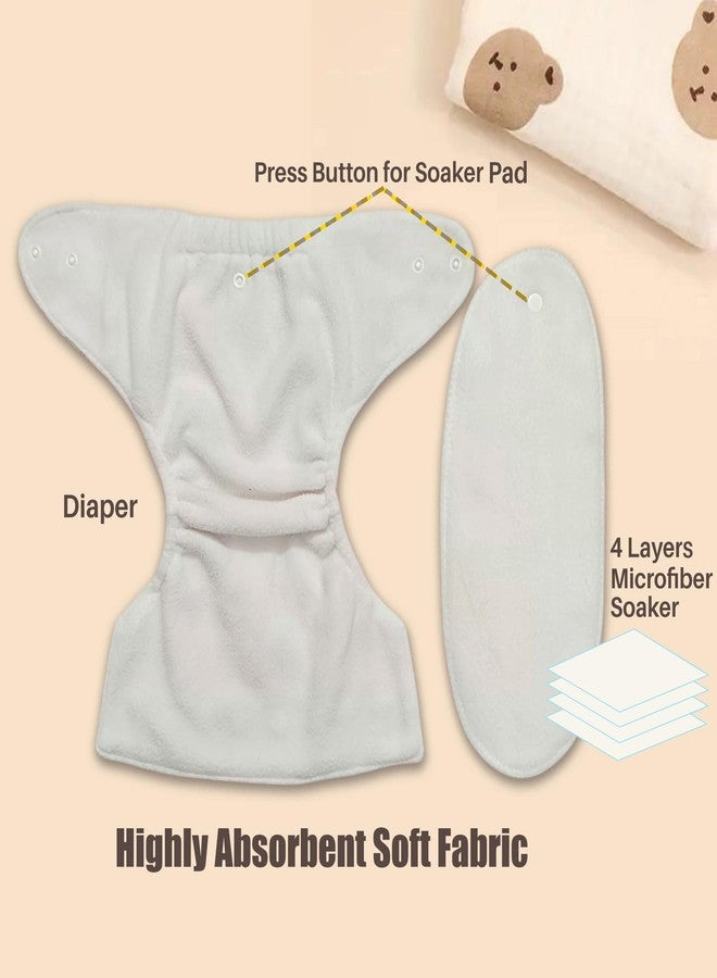 Toddlory Premium Reusable Cloth Diapers with inserts (Soakers) | Up to 5 hours of trusted leak protection with advanced 4-layer technology - designed to keep your baby’s skin healthy and happy | Unisex designs, Suitable for all babies from 0 to 3 years or 2.5 to 15 kgs | Rash-Free Softness | Grow-With-Me Fit | All day Comfort for the Little Explorers | Pack of 3 (3 diapers & 3 inserts) | Combo Style:Little stars + Good Dreams + Blue Space, 0 to 3 years - Image 4
