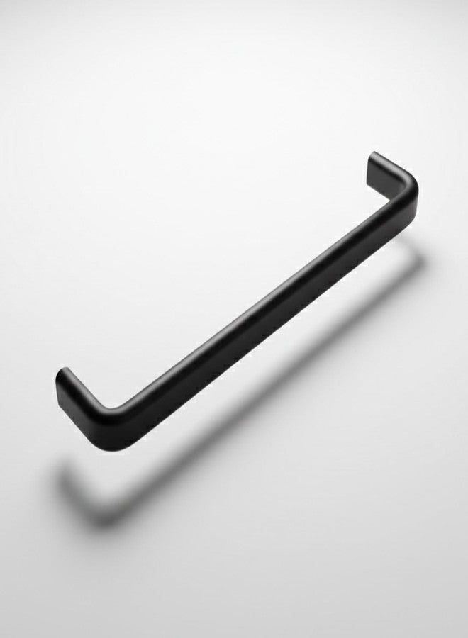 Atlantic Stainless Steel Capsule D Drawer, Cabinet Handles, Matte Black, 6 Inch - Set of 12, Black Finish Pull Handles - Image 2