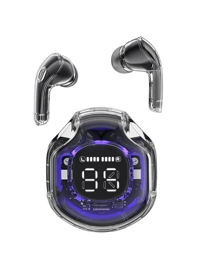 سماعات اذن لاسلكية بخاصية الغاء الضوضاء، سماعات اذن لاسلكية شفافة مقاومة للعرق بخاصية الغاء الضوضاء - شاشة رقمية LED 5.4 انش وتحكم باللمس للتمارين والجري - Image 2