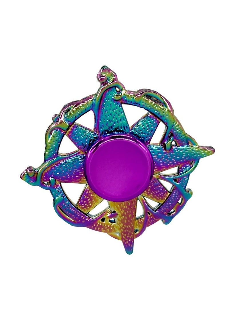 Generic - Vine Colorful Fidget Spinners Relieve Stress And Anxiety, Finger Spinners Metal Focus Stainless Steel, Eliminate Boredom For Children Adults, Birthday Gift - Image 1