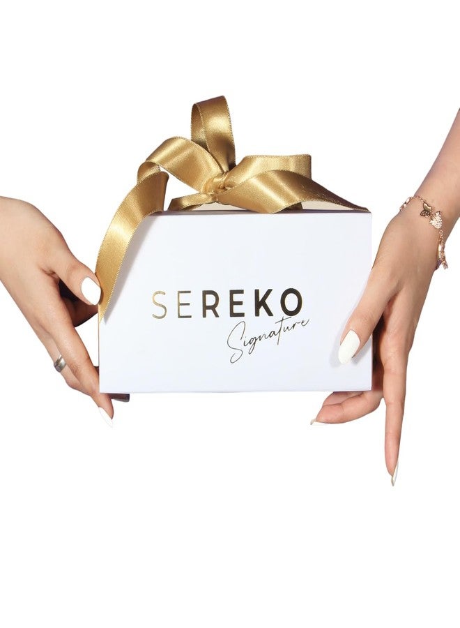 Sereko Skincare Gift Set for Women & Men Birthday, Diwali & Anniversary, | Calming Candy Stress Relief Tablets, Undr Eye Gel Pen, Vegan Leather Pouch & Eye Mask - Image 1