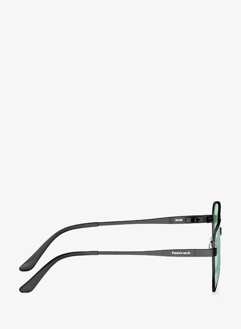 fastrack UV Protection Sunglasses Black Frame Blue Mirror Lens 59mm  - M183BU2V - Image 3