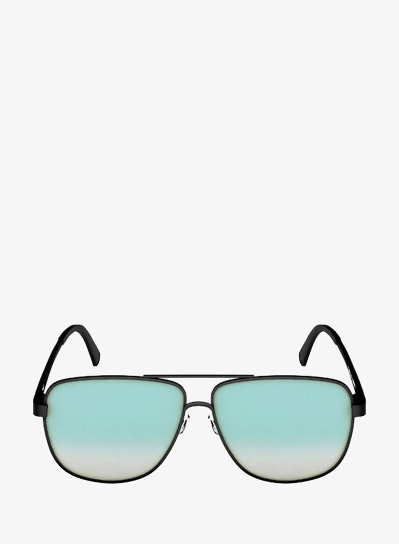 fastrack UV Protection Sunglasses Black Frame Blue Mirror Lens 59mm  - M183BU2V - Image 2