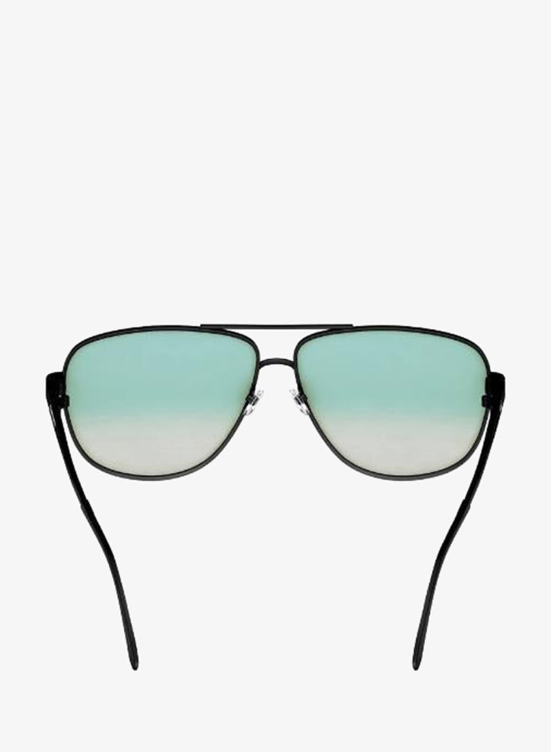 fastrack UV Protection Sunglasses Black Frame Blue Mirror Lens 59mm  - M183BU2V - Image 5