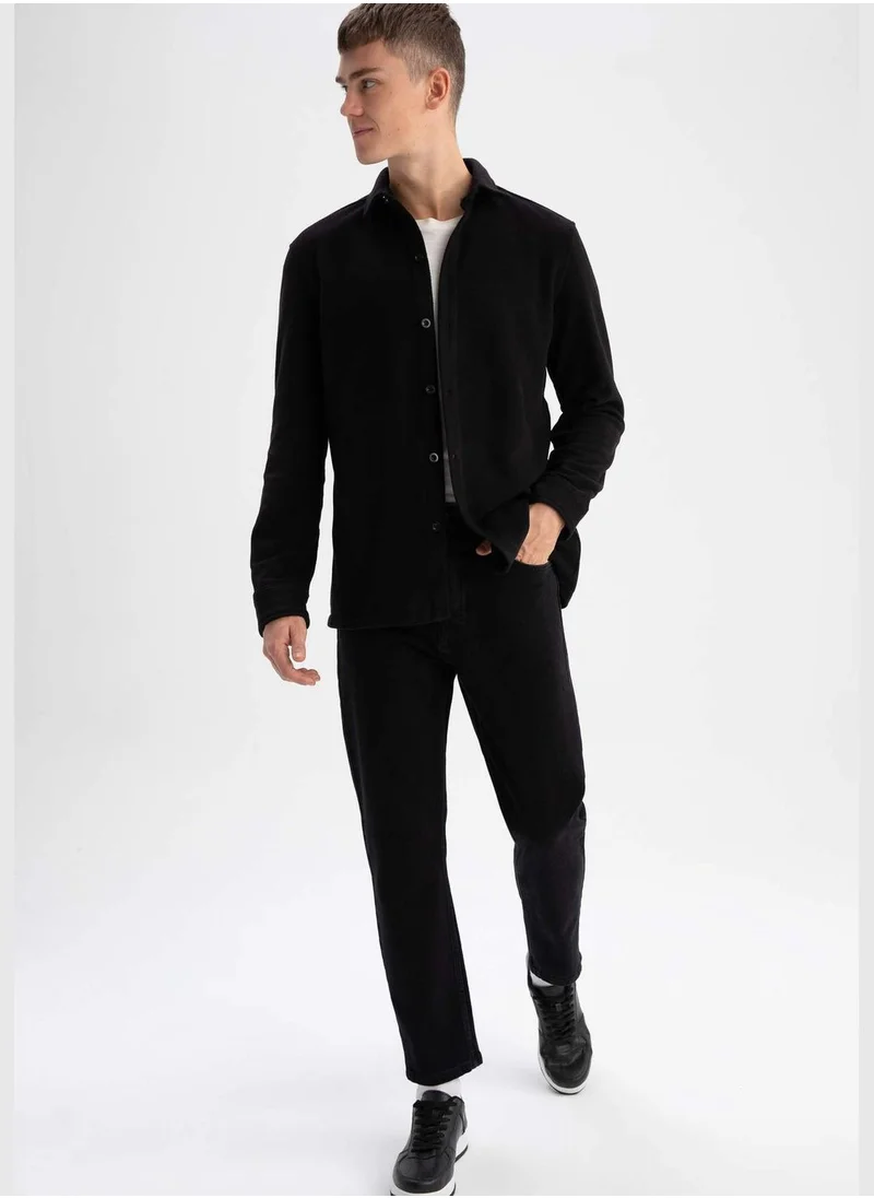 ديفاكتو Man  Woven Long Sleeve Shirt