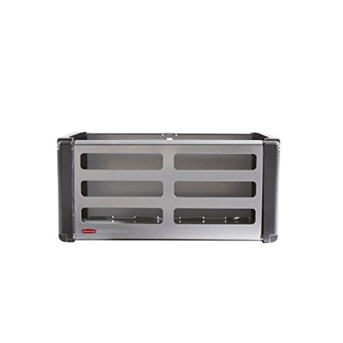 Rubbermaid FastTrack Rail Access Bin Garage Organization Bin for Sports Equipment/Gardening Supplies/Shed/Home/Garage/Item Storage