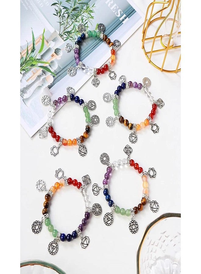 AITELEI 7 Chakra Healing Bracelets with Real Stones Gemstone Healing Chakra Bracelet Yoga Meditation Bracelets for Protection, Energy Healing - Image 4