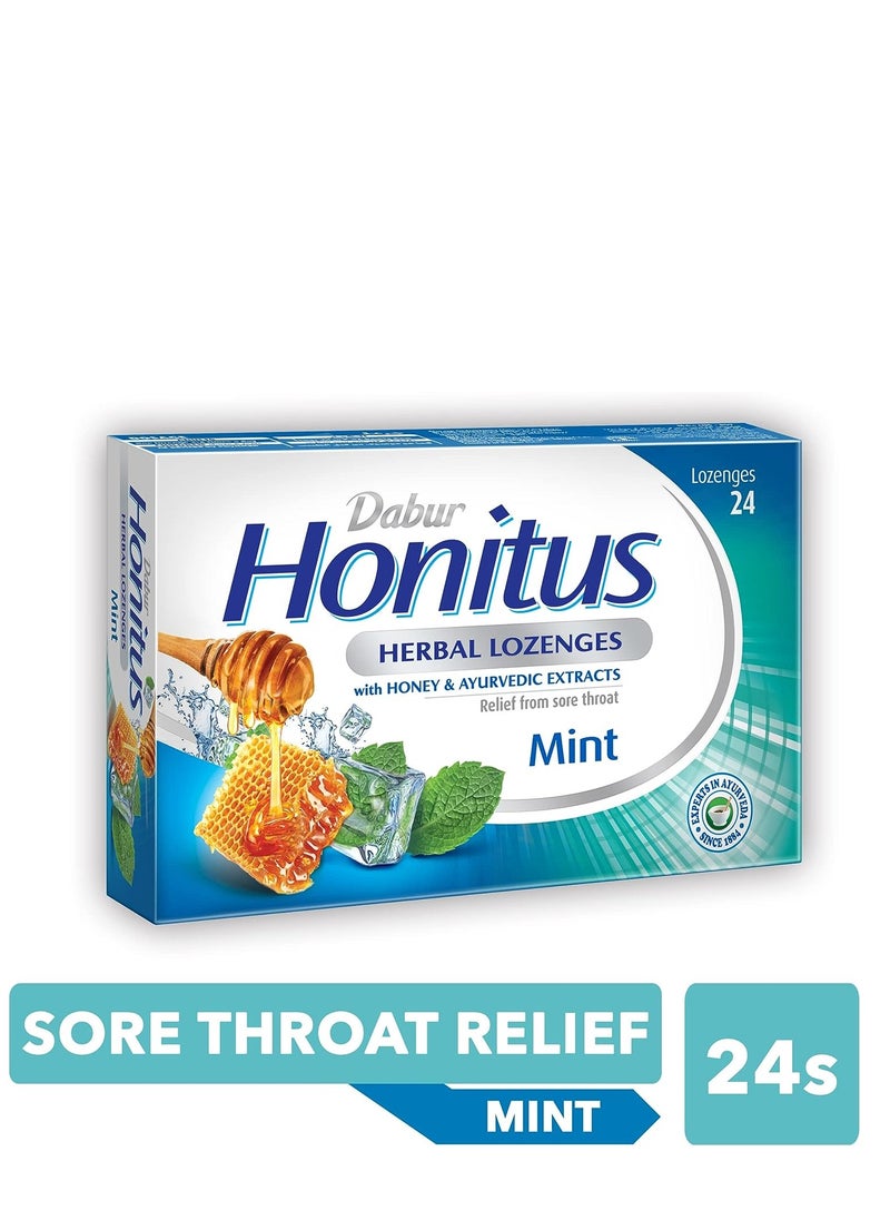 Dabur Dabur Honitus Herbal Mint Flavor 24 Lozenges  - Image 3
