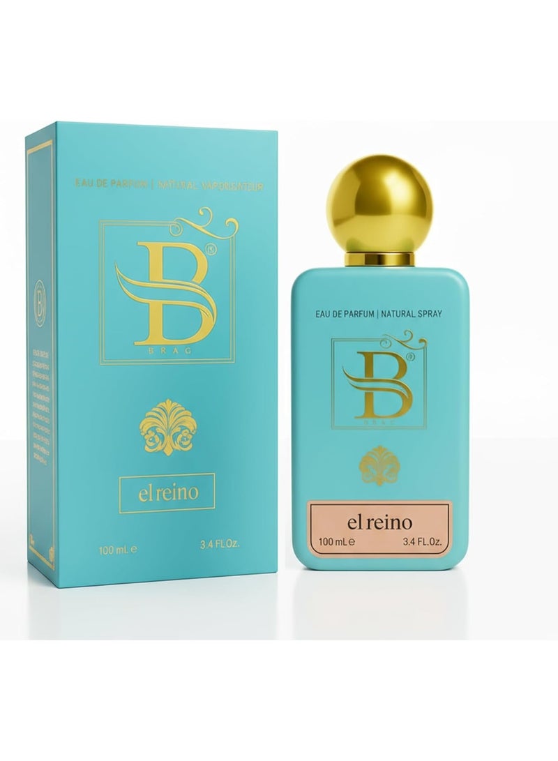 ب تفاخر إل رينو | 100 مل ماء عطر للجنسين | عطر عود وزهور يدوم طويلاً | عطر عربي فاخر | مثالي للرجال والنساء - Image 1
