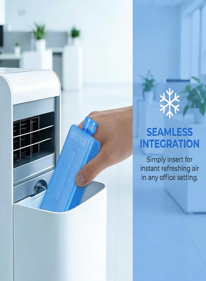 DIYEAH 8-Pack Reusable Ice Packs for Swamp Cooler – Blue Crystal Cooling Boxes for Portable Air Conditioners, Evaporative Coolers, Personal Fans for Hot Summer Days - Image 5
