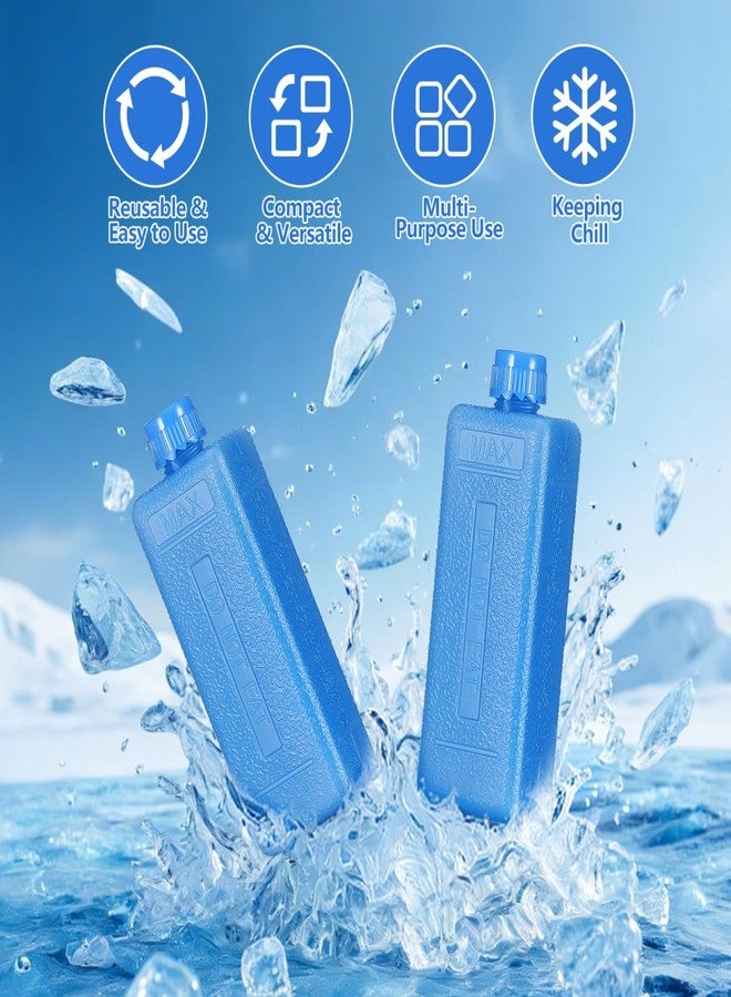 DIYEAH 8-Pack Reusable Ice Packs for Swamp Cooler – Blue Crystal Cooling Boxes for Portable Air Conditioners, Evaporative Coolers, Personal Fans for Hot Summer Days - Image 4