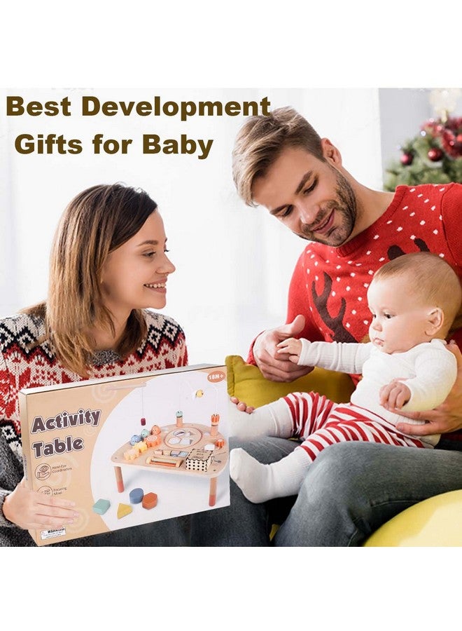 Vanplay Activity Table For 1 Year Old, Montessori Toys For 1 2 Year Old Girls Boy Gifts, 8 In 1 Wooden Sensory Play Table For Toddler 1-3, Learning Toys For Baby 12-18 Months 1St Christmas Birthday Gifts - Image 5