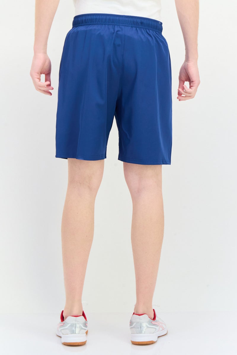 RBX Men Sportswear Fit Brand Logo Training Shorts, Ensign Blue  - Image 3