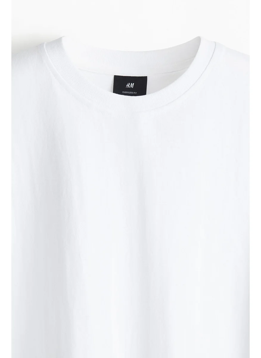 H&M Oversized Fit Cotton T-Shirt