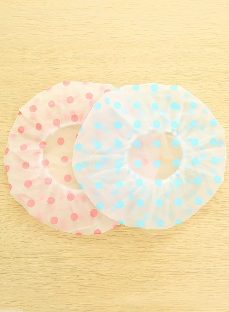 Random Color Polka Dot Shower Cap 1pc