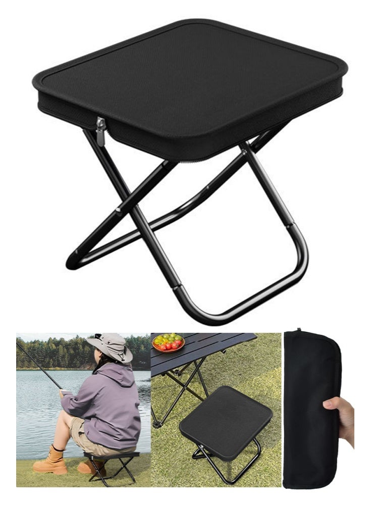 VUCATIN كرسي قابل للطي، كرسي محمول، كرسي خفيف الوزن محمول للبالغين، كراسي محمولة للبالغين، يتحمل وزنًا يصل إلى 150 كجم، مثالي للتخييم والمشي لمسافات طويلة والأنشطة الخارجية والفعاليات - Image 1