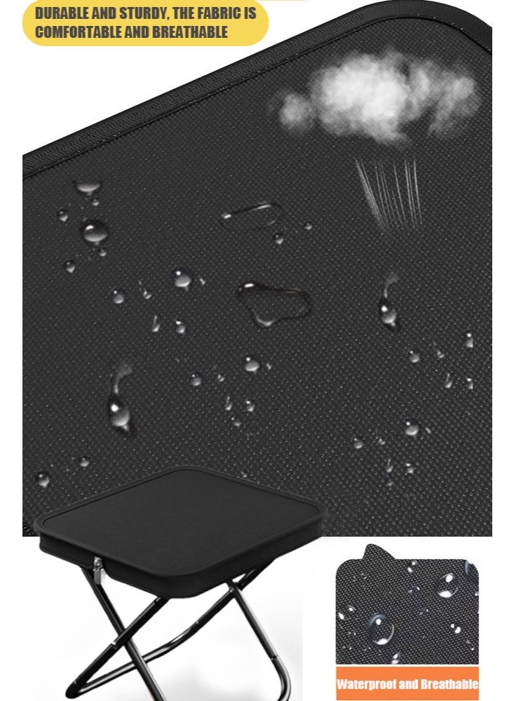 VUCATIN كرسي قابل للطي، كرسي محمول، كرسي خفيف الوزن محمول للبالغين، كراسي محمولة للبالغين، يتحمل وزنًا يصل إلى 150 كجم، مثالي للتخييم والمشي لمسافات طويلة والأنشطة الخارجية والفعاليات - Image 4