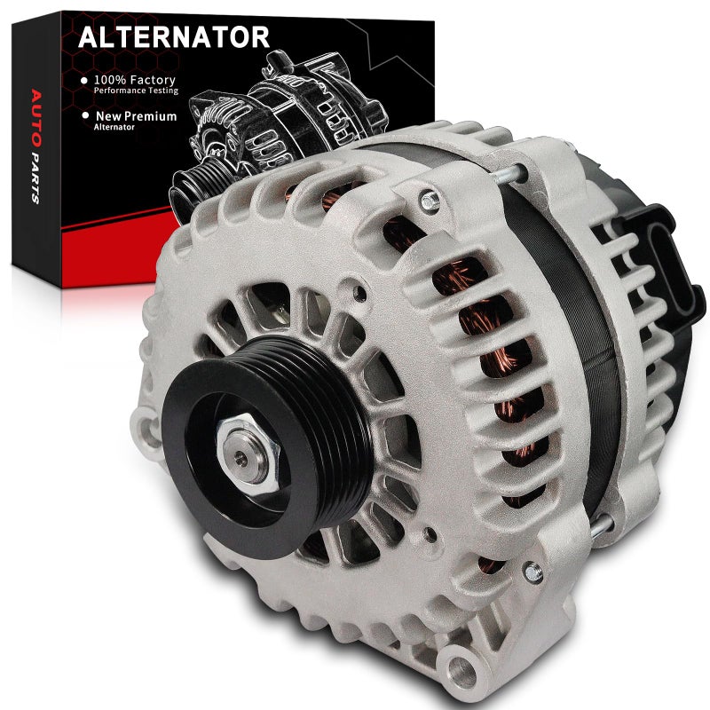 AOTPAT Alternator ForGMC Envoy 20032006 Xl Xuv 53L Savana Sierra Yukon ForChevy Avalanche 1500 2500 Express Silverado 1500 2500 3500 SSR Suburban Tahoe Trailblazer 12V 145Amp OE 6019239